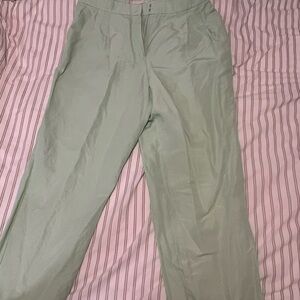 Lafayette 148 New York Mint Green Tailored Trousers